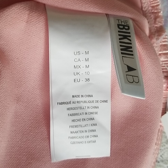 The Bikini Lab Luster Ribbed Bandeau Cheeky Bikini - Picture 12 of 15